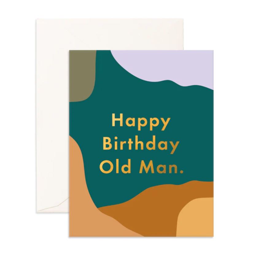 Happy Birthday Old Man Paint | Greeting Card