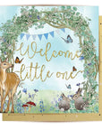 Welcome Baby Blue Greeting Card