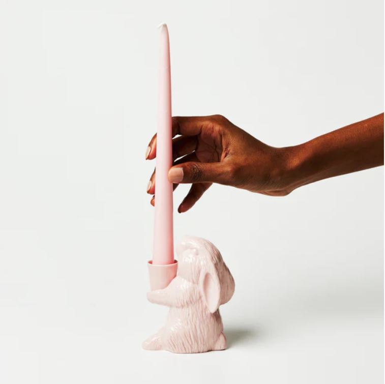 Rabbit Candle Holder | Pink